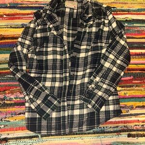 Jachs Navy and White Plaid Button Down Shirt